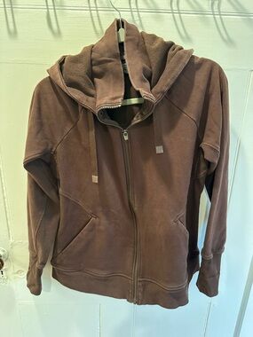 Athleta Chocolate Brown Full-Zip Hoodie